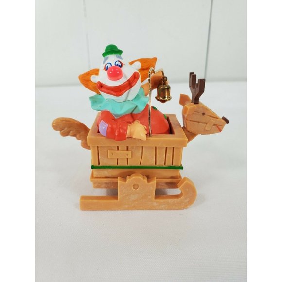 Hallmark Other - Vintage 1988 Hallmark Christmas Ornament CLOWN reindeer Play Jingle Bells